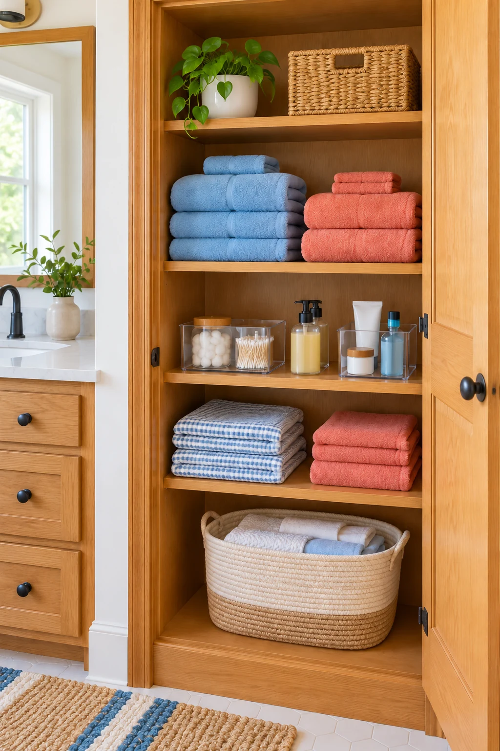 35 Bathroom Storage Ideas for Towels, Toiletries, and More