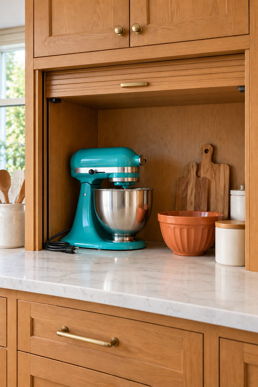 24 Kitchen Appliance Storage Ideas to Clear Your Counters