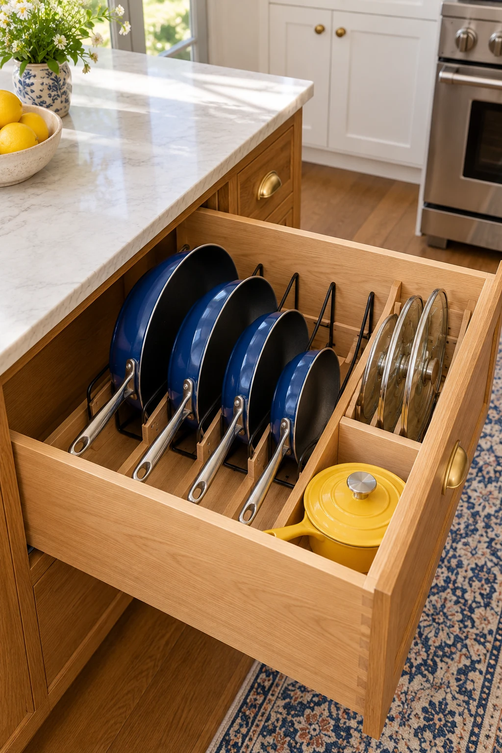 25 Pots and Pans Storage Ideas for Cabinets, Drawers, and Walls