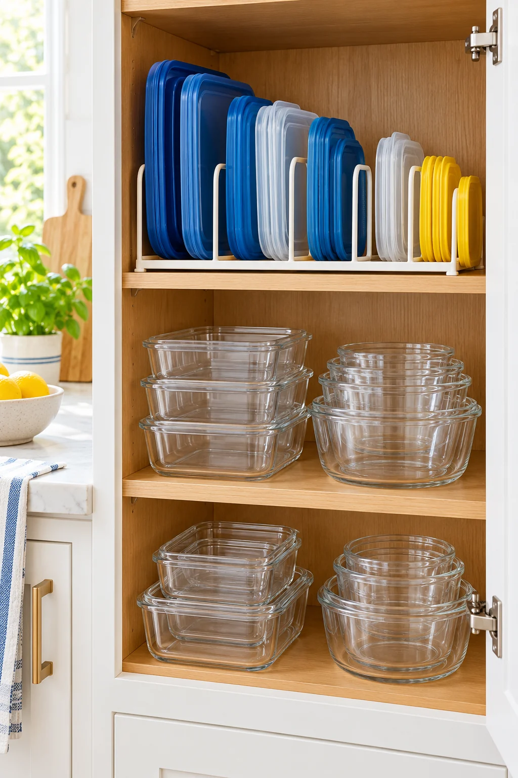 24 Tupperware Organization Ideas to Keep Containers and Lids Together